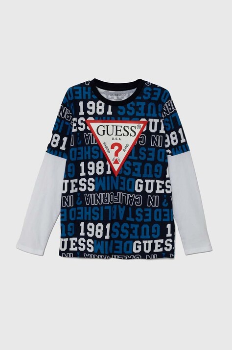 Guess longsleeve din bumbac pentru copii modelator, L4YI05 K8HM3