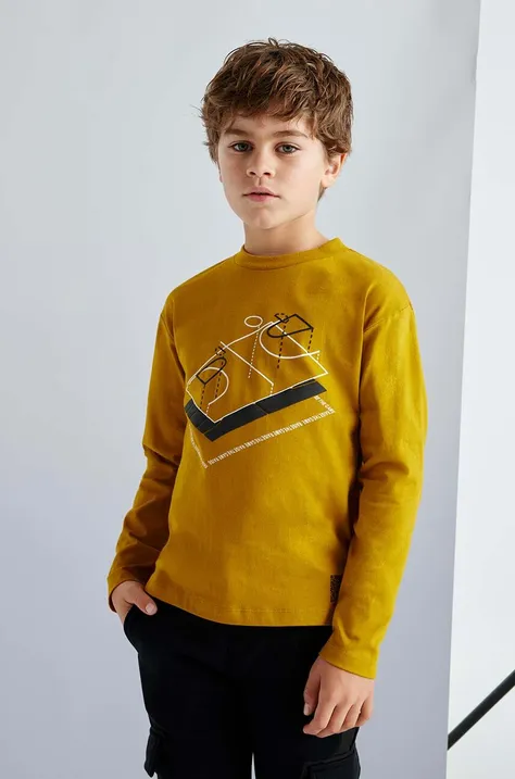 Mayoral longsleeve in cotone bambino/a colore verde 7093