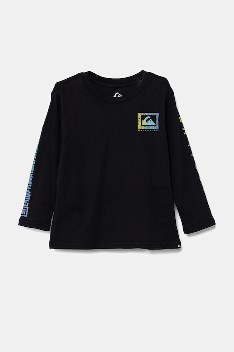 Quiksilver longsleeve din bumbac pentru copii REVIVAL LS culoarea albastru marin, cu imprimeu, EQKZT03554