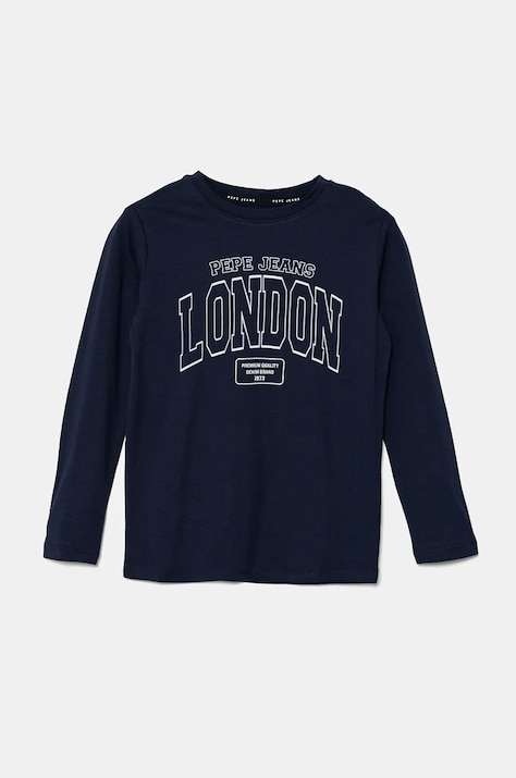 Παιδικό μακρυμάνικο Pepe Jeans BALEY LS χρώμα: ναυτικό μπλε, PB503911