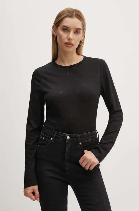 Calvin Klein Jeans hosszú ujjú női, fekete, J20J223628