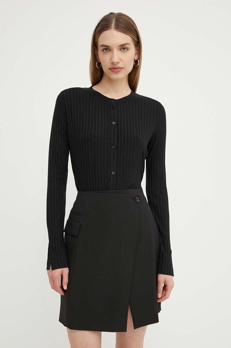 Блузка BOSS цвет чёрный однотонная 50518509