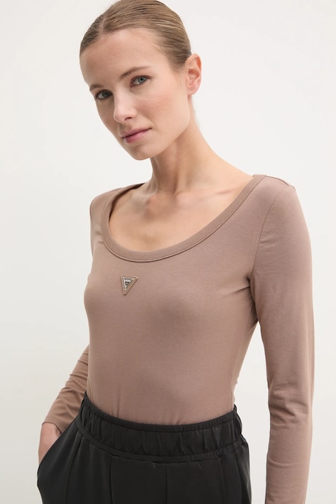 Guess body COLETTE femei, culoarea maro, V4YP07 J1314