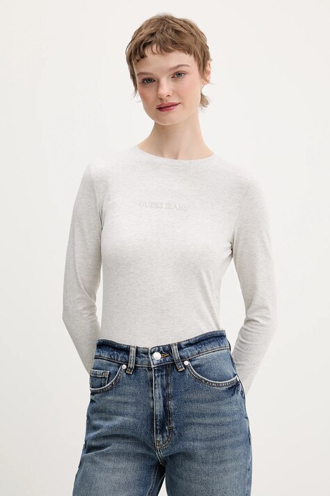 Лонгслив Guess Jeans цвет синий W4YI22 J1314