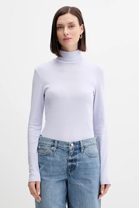 Хлопковый лонгслив United Colors of Benetton с гольфом 3GA2E2224