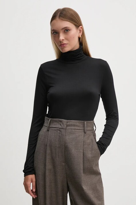 Longsleeve United Colors of Benetton χρώμα: μαύρο, 3Z12D2010