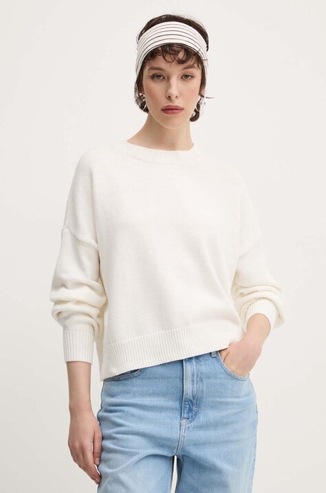 Pulover Hollister Co. za žene, boja: bijela, KI350-4173