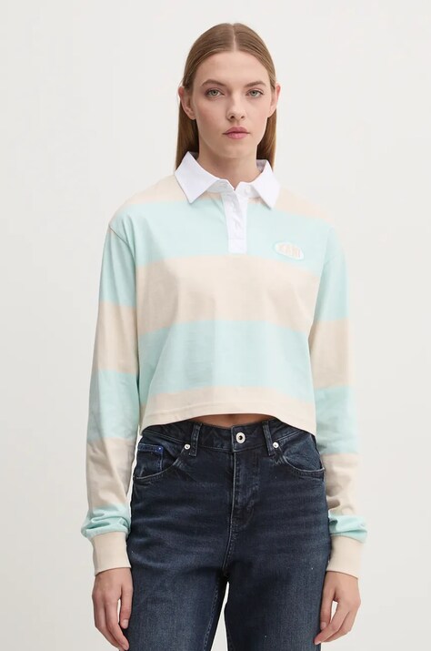 Karl Kani longsleeve din bumbac culoarea bej, 61240021