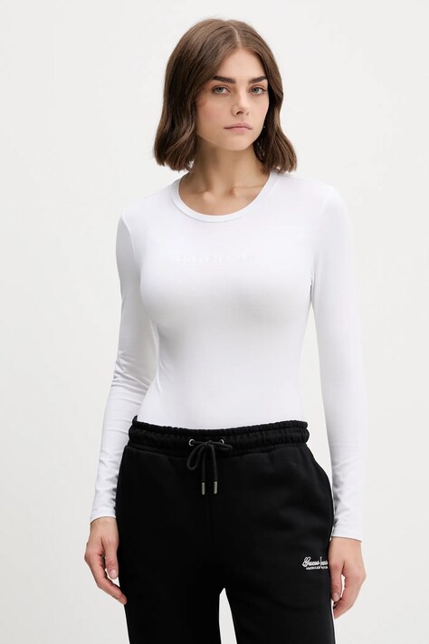 Guess Jeans longsleeve culoarea negru, W4BP41 J1314