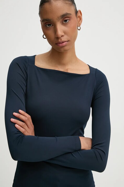 Remain longsleeve 0 femei, culoarea albastru marin, 502432