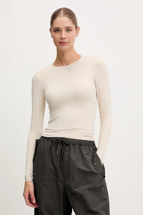 P.E Nation longsleeve Foundation LS culoarea gri, 243L265