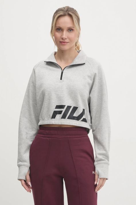 Fila bluza Torreglia femei, culoarea gri, cu imprimeu, FAW0847