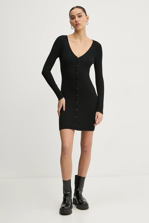 Abercrombie & Fitch rochie culoarea negru, mini, mulată, KI159-5073