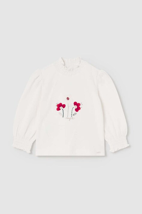 Majica z dolgimi rokavi za dojenčka Mayoral roza barva, 2045