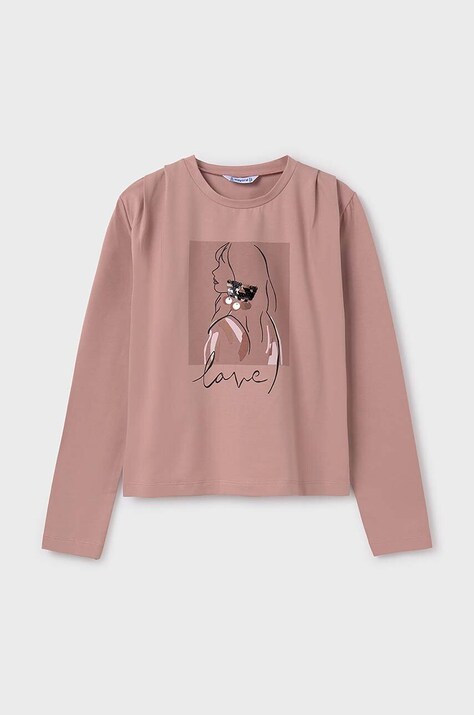 Παιδικό μακρυμάνικο Mayoral χρώμα: ροζ, 7005