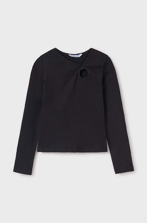 Mayoral longsleeve copii culoarea negru, 7011