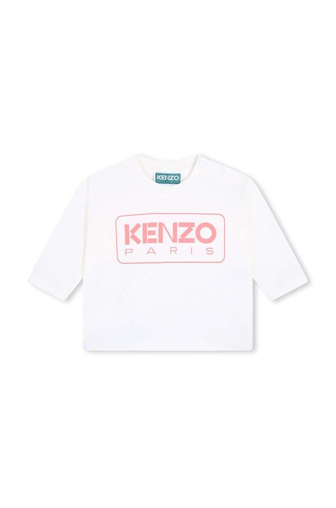 Детска блуза с дълги ръкави Kenzo Kids в бежово K60489