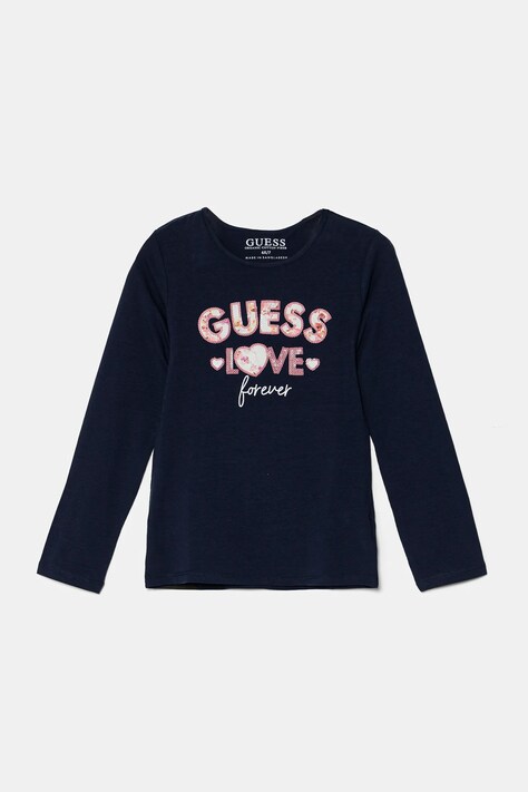 Παιδικό μακρυμάνικο Guess χρώμα: ναυτικό μπλε, K4BI16 J1314