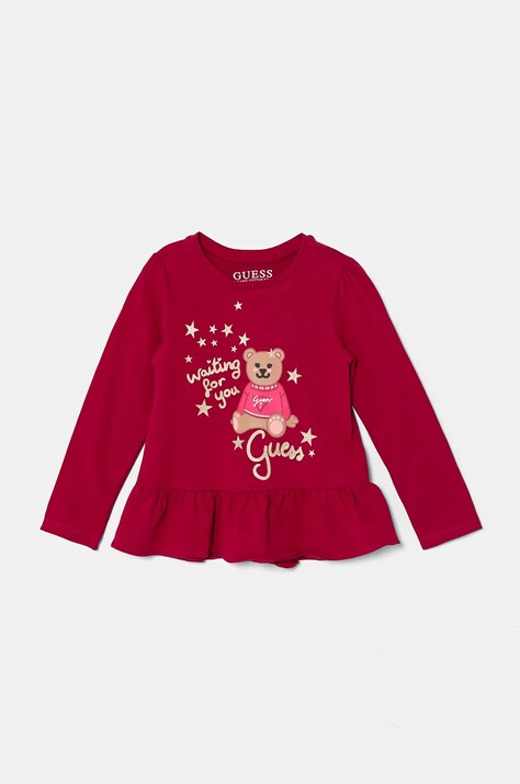 Guess longsleeve copii culoarea roz, K4BI17 J1314