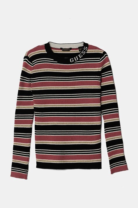 Guess longsleeve copii culoarea portocaliu, J4BI24 Z3AG0