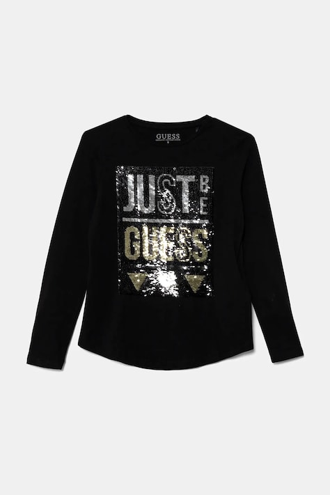 Παιδικό μακρυμάνικο Guess χρώμα: μαύρο, J4BI30 J1314