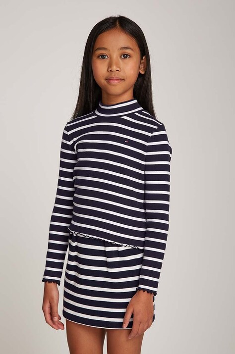 Παιδικό μακρυμάνικο Tommy Hilfiger χρώμα: ναυτικό μπλε, KG0KG08174