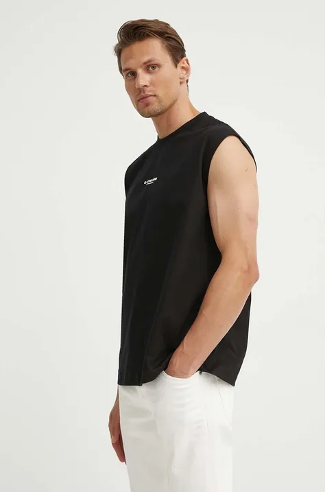 Βαμβακερό μπλουζάκι G-Star Raw ανδρικό, χρώμα: μαύρο, D24567-C336
