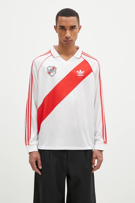 Блуза с дълги ръкави adidas River Plate 1994 в бяло с десен IV7546