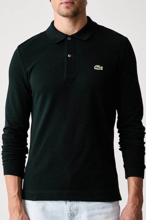 Lacoste Tričko s dlhým rukávom pánske bavlnené zelené PH4013