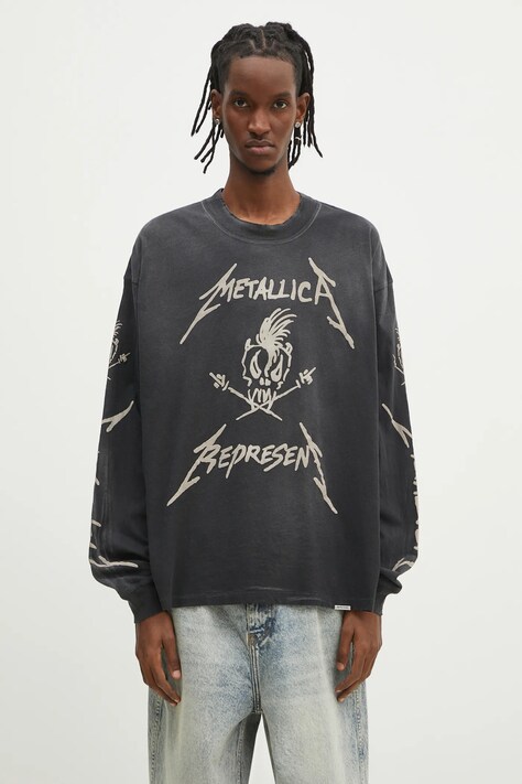 Represent longsleeve Metallica Garage Inc Longsleeve culoarea gri, cu imprimeu, MLM4366.230