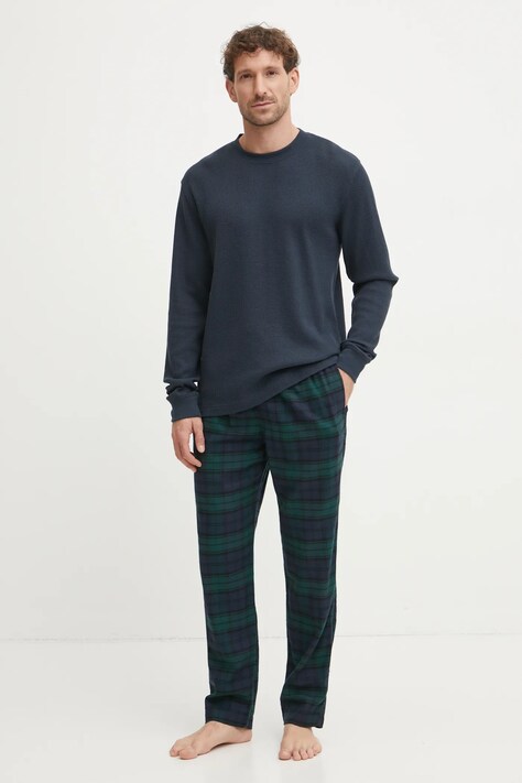 Pyžamo Hollister Co. tmavomodrá barva, KI313-4022