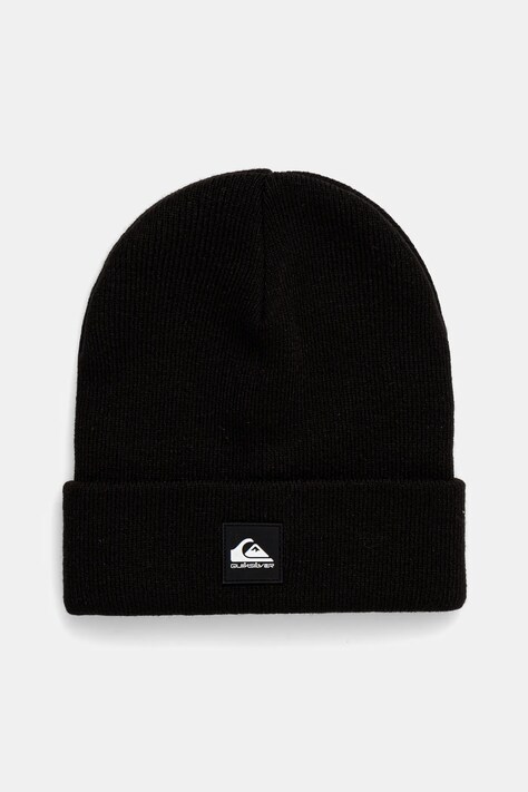 Detská čiapka Quiksilver BRIGADE BEANIE čierna farba biela, EQBHA03088