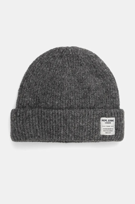 Čiapka Pepe Jeans WEST HAT šedá farba biela, PB040315