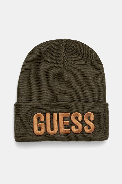 Детска шапка Guess в зелено с фина плетка L0BZ00 Z2QO0
