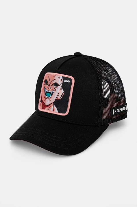 Детская кепка Capslab Dragon Ball Capslab Trucker цвет чёрный с аппликацией CL.DBZ.3.BUU