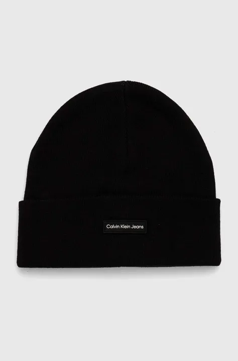 Καπέλο Calvin Klein Jeans χρώμα: μαύρο, K60K612322