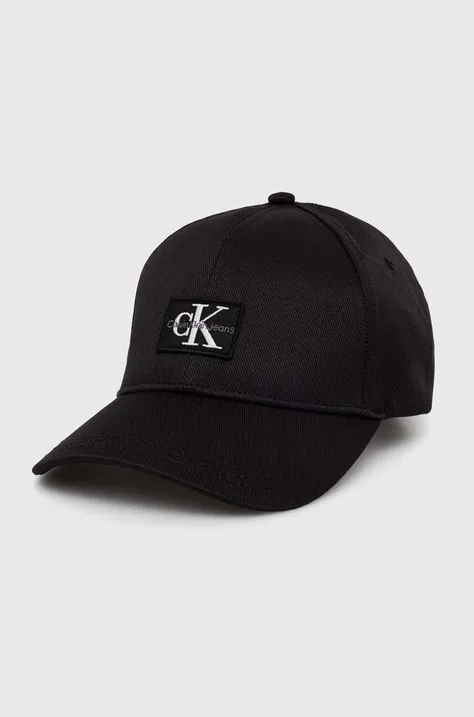 Calvin Klein Jeans berretto da baseball colore nero con applicazione K60K612381