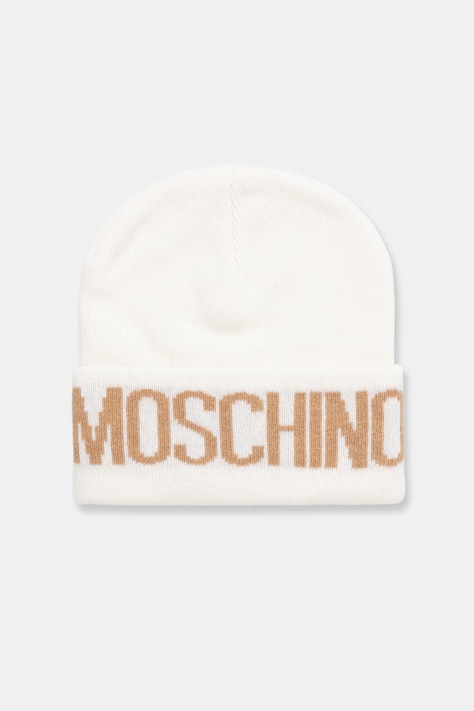Moschino kapa za žene s dodatkom vune bež M5672 60102