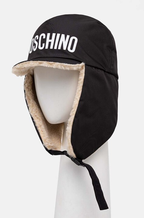 Moschino caciula culoarea negru, M5806 60105