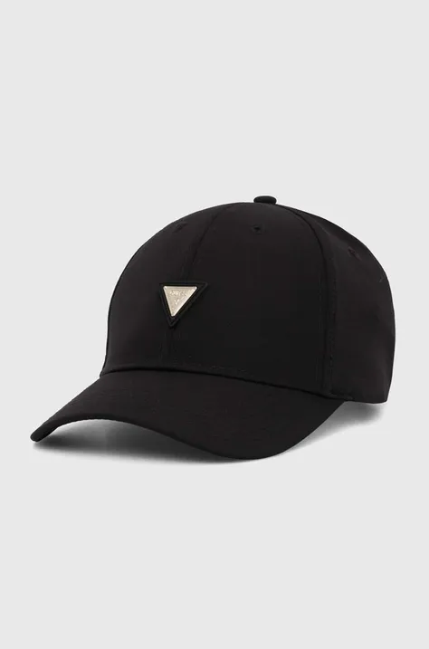 Kapa sa šiltom Guess NOMIE boja: crna, s aplikacijom, V4YZ01 WG982
