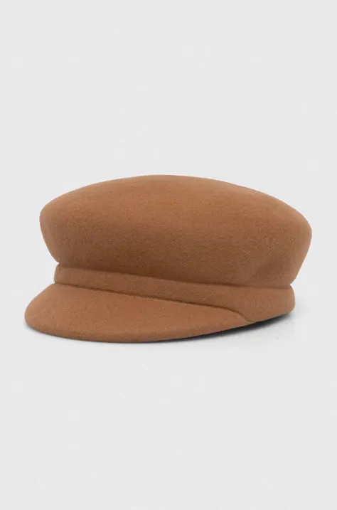 Μάλλινο καπέλο Weekend Max Mara χρώμα: καφέ, 2425576014600