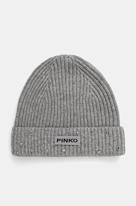 Pinko caciula din amestec de lana culoarea gri, 104326 A27A