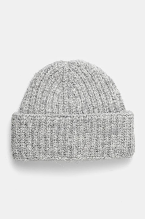 Liu Jo caciula din amestec de lana culoarea gri, din tricot gros, 2F4060 M0300