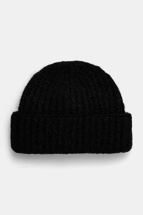 Liu Jo caciula din amestec de lana culoarea negru, din tricot gros, 2F4060 M0300