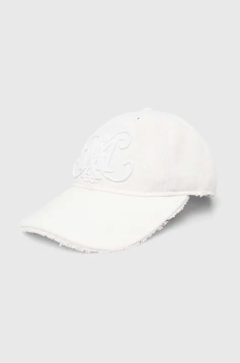 Bombažna bejzbolska kapa MAX&Co. bela barva, 2426576016200