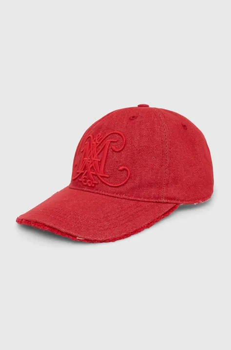 Βαμβακερό καπέλο του μπέιζμπολ MAX&Co. χρώμα: κόκκινο, 2426576016200