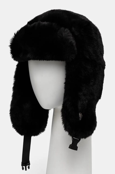 Шапка EA7 Emporio Armani колір чорний з товстого трикотажу 4F102.280045