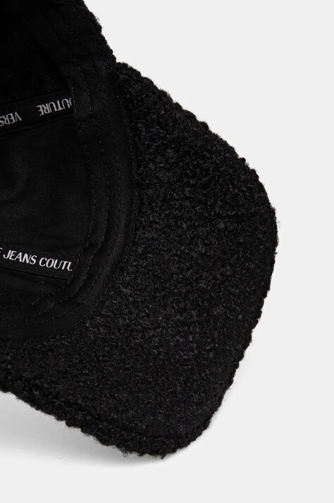 Кепка з домішкою вовни Versace Jeans Couture — AW24-CAD05O, чорний — фото 4