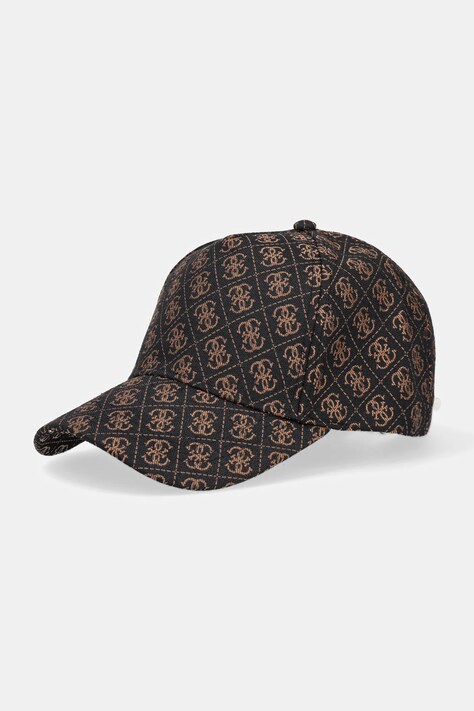 Кепка Guess цвет коричневый узор AW5184 POL03