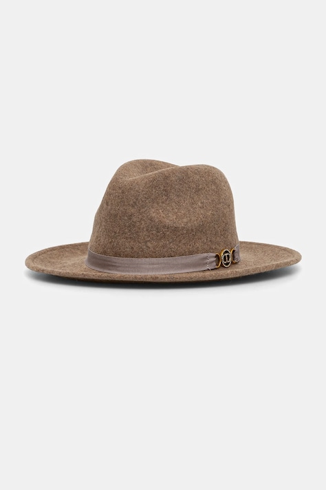 Вълнена капела Twinset в бежово от вълна 242TO5200